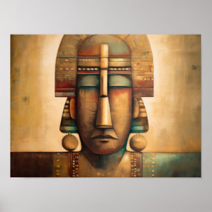 Poster Vintage — Pintura Egípcia
