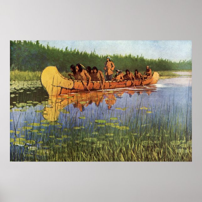 Poster Vintage Pioneers, Excelentes Explorers de Remingto (Frente)