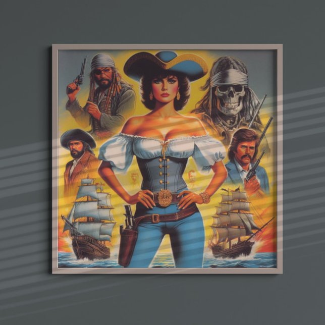 Poster Vintage Pirate Woman (Criador carregado)