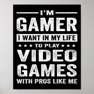 Poster Vintage Play Videos games Gamer Boys Engraçados Ga