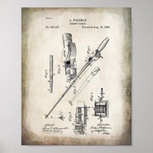 Poster Vintage — Polo de Pesca
