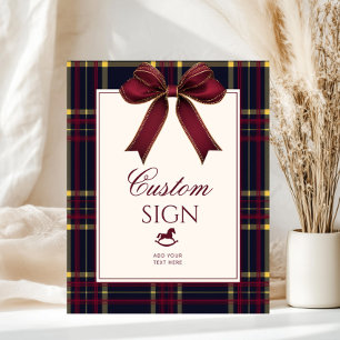 Poster Vintage Polo Rocking Horse Wine Red Xadrez Persona