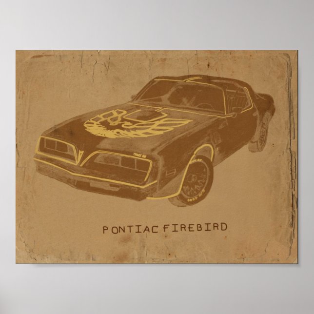 Poster Vintage Pontiac (Frente)
