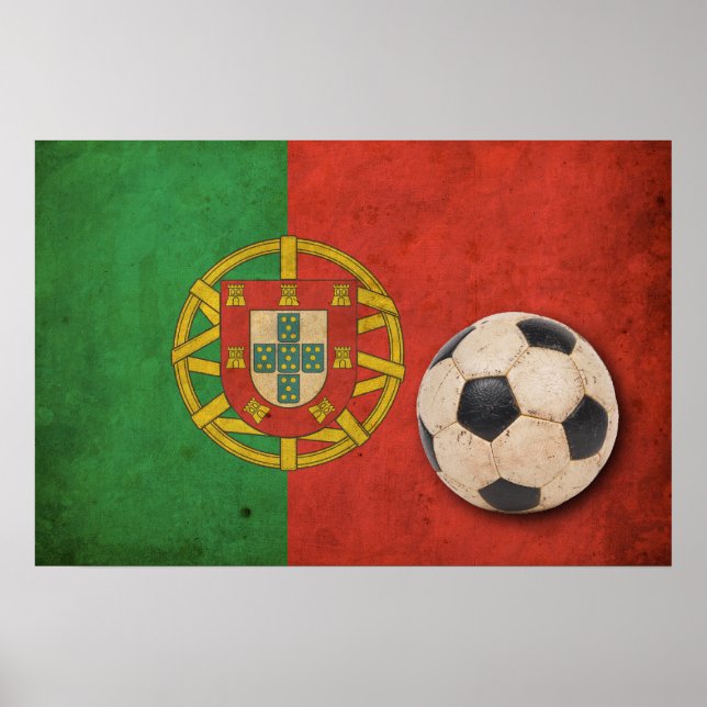 Póster Vintage Portugal Futebol (Frente)