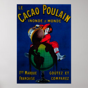 Póster Vintage PosterEurope de Poulain do cacau