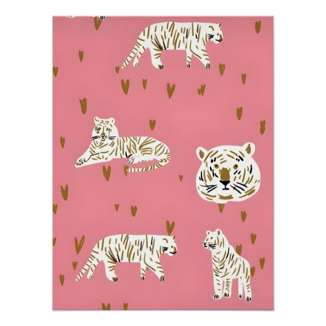 Póster Vintage, Preppy Coquette Girl Poster brilhante (Frente)