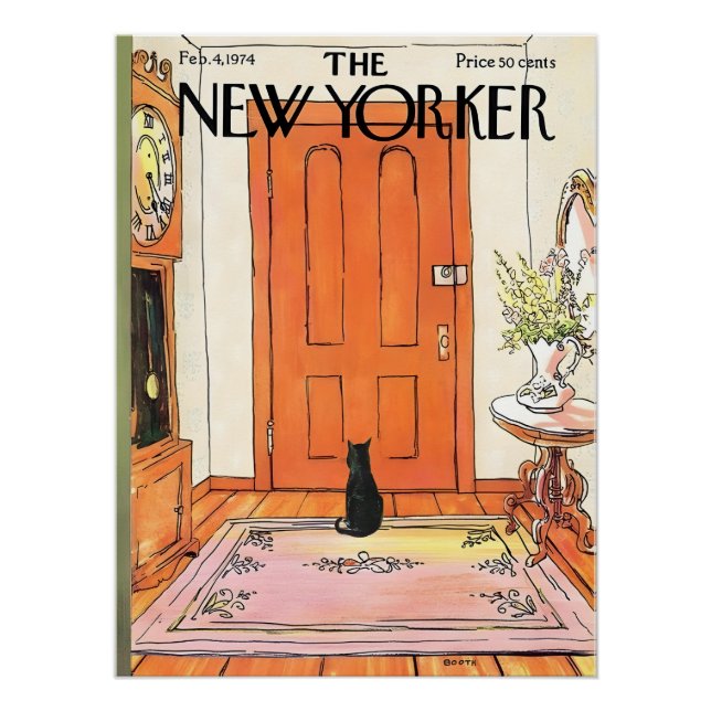 Póster Vintage, Preppy Coquette Girl Poster brilhante (Frente)