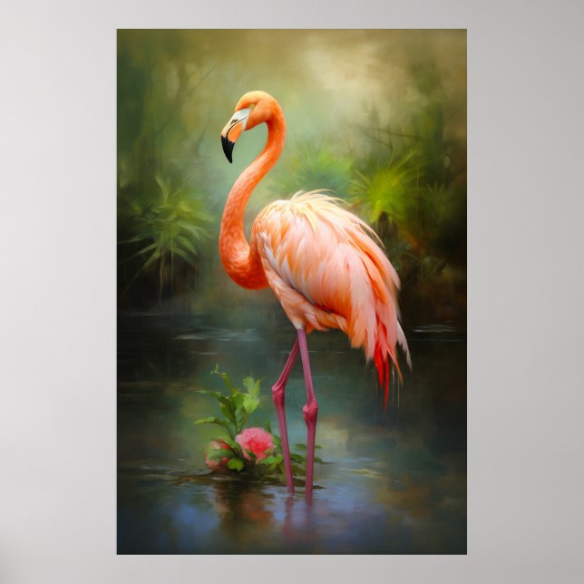 Poster Vintage Pride Flamingo (Frente)