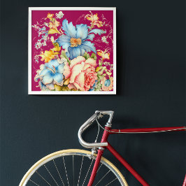 POSTER VINTAGE PRIMAVERA FLORAL