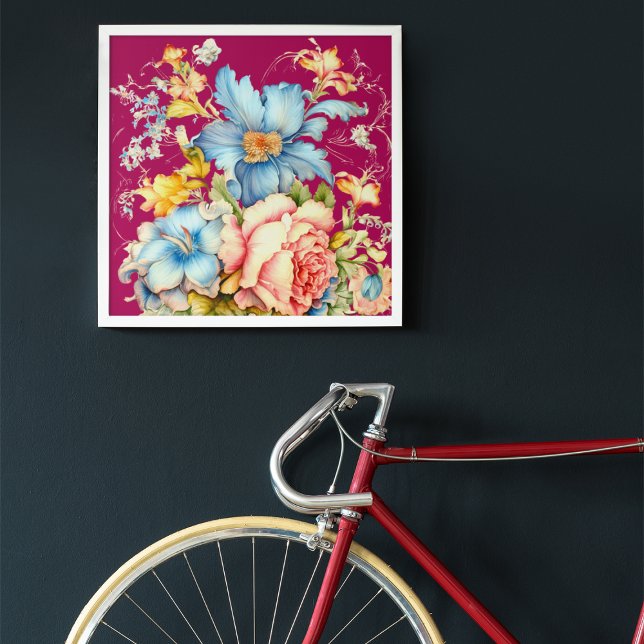 POSTER VINTAGE PRIMAVERA FLORAL (Criador carregado)