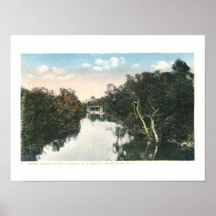 Poster Vintage Princeton NJ Railroad 1920 Vintage