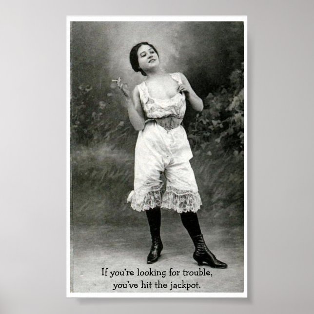 Poster Vintage - Procurando por problemas, (Frente)