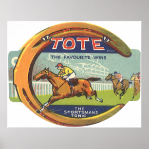 Poster Vintage Product Label Art, Tônico do desportista 