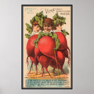 Póster Vintage: publicidade agrícola -