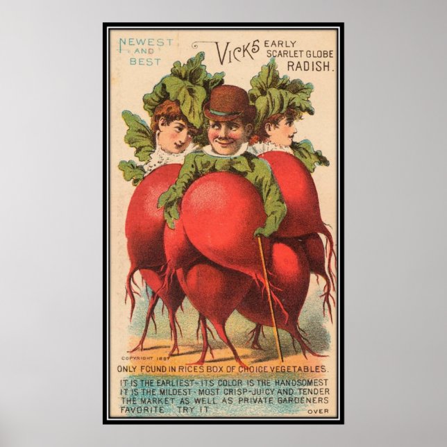 Póster Vintage: publicidade agrícola - (Frente)