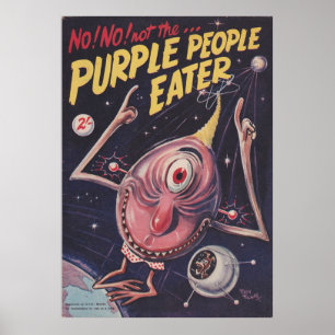 Poster Vintage Purple Pessoas Eater