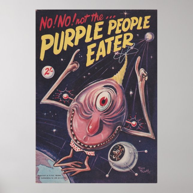 Poster Vintage Purple Pessoas Eater (Frente)