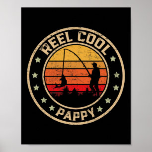 Poster Vintage Reel Legal Pappy Fish Pesca Funny Fa