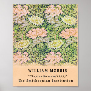Poster Vintage Remixada William Morris Chrysanthemum 