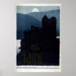 Poster Vintage Reno Castle Viagem