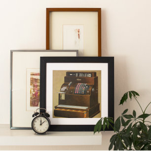 Poster Vintage Retail Business, Registro Anterior de Caix