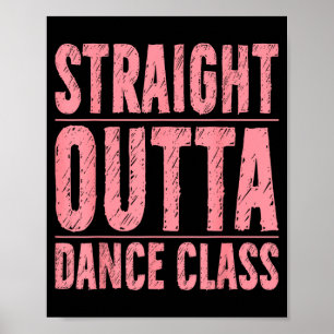 Poster Vintage Reto do Hip Hop Aula de Dança Dançando
