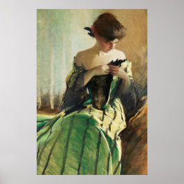 Poster Vintage Retrait Painting Woman Classic Art
