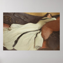 Vintage Retrait Woman Painting Classic Art