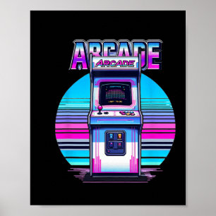 Poster Vintage Retro Arcade Vintage Arcade, 80 anos, anti