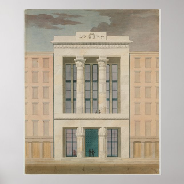 Poster Vintage Retro Architecture Drake Facade (Frente)