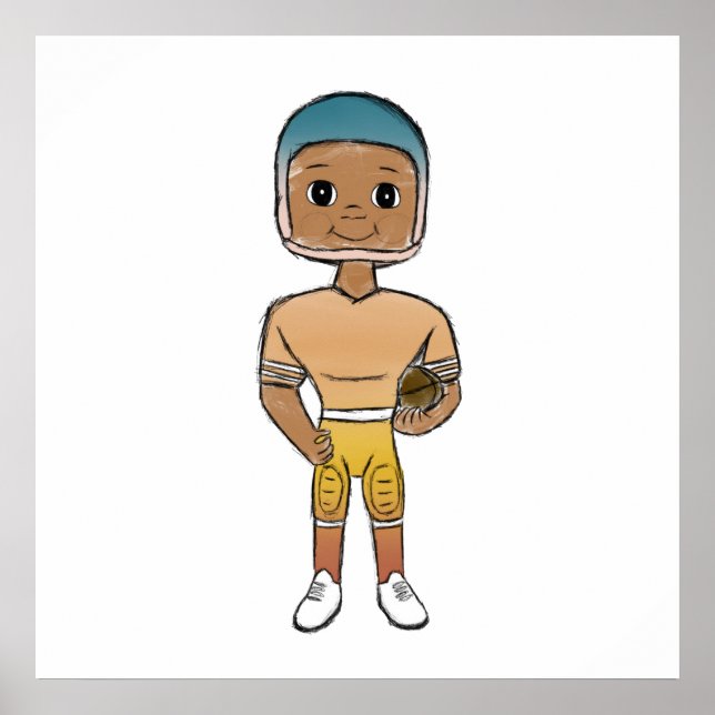 Poster vintage retro arco-íris ombre (Frente)