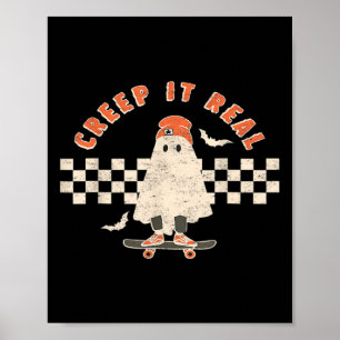 Poster Vintage Retro Halloween Creme de verdade