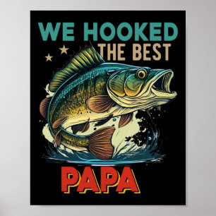Poster Vintage Retro Nós Fisgamos O Melhor Papai Dia Dos