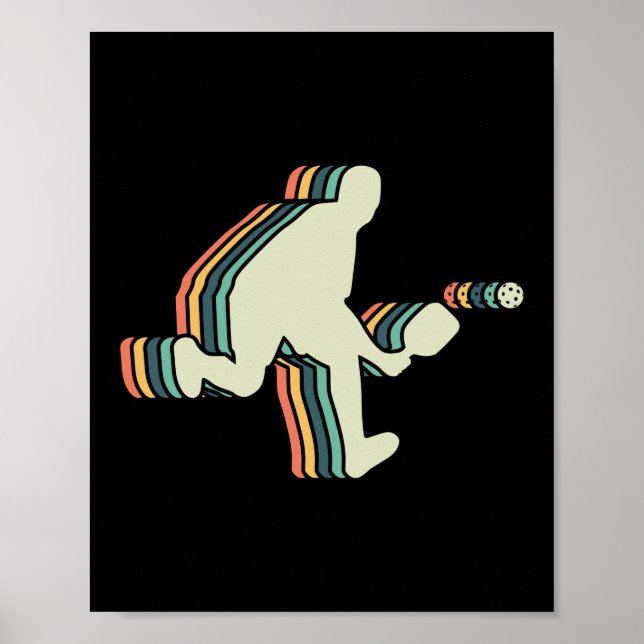 Poster Vintage Retro Pickleball (Frente)