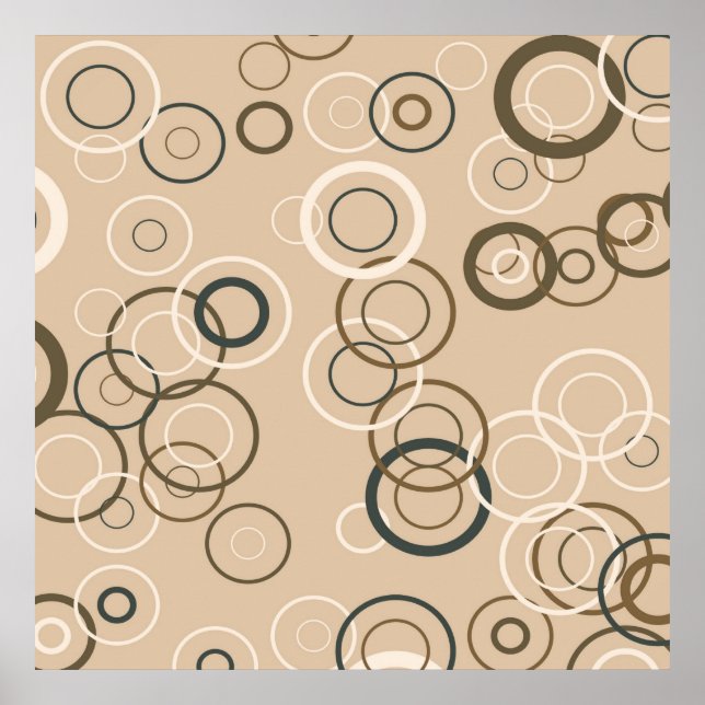 Póster Vintage Retro Pop Squares Abstrato Art 2° (Frente)