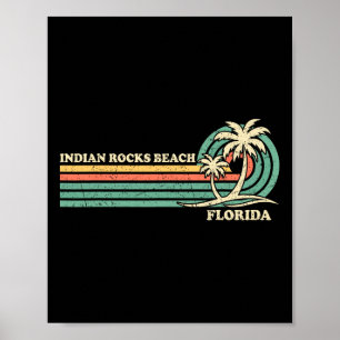 Poster Vintage Retro Summer Vacations Flórida Rocks India