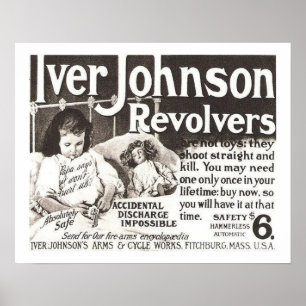Póster Vintage Revolver e não tente isso em casa