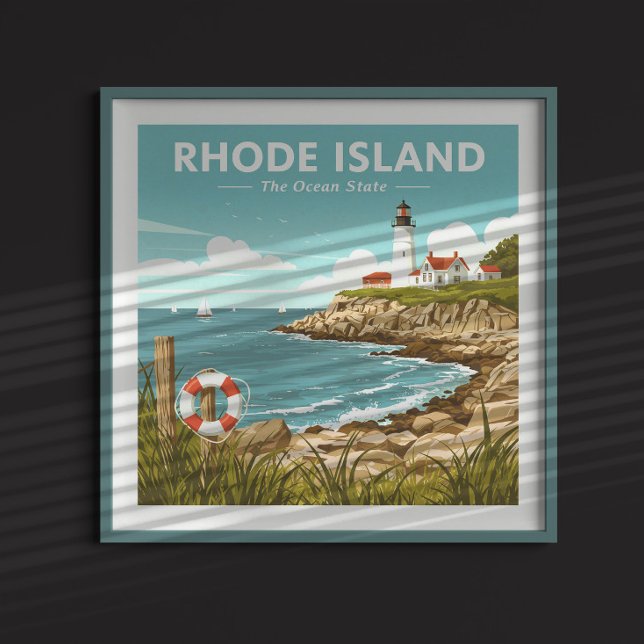Poster Vintage Rhode Island (Criador carregado)