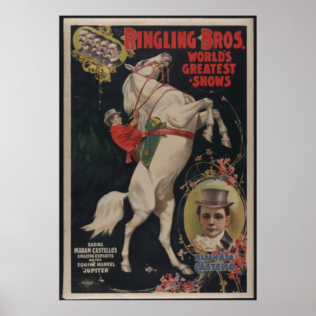 Poster vintage Ringling Bros Circus (Frente)