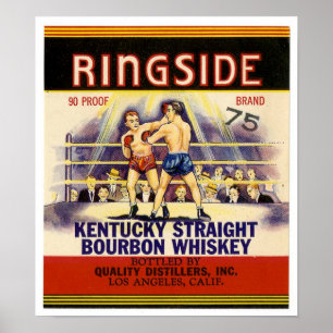 Poster Vintage Ringside Kentucky Hetero Bourbon Whiskey