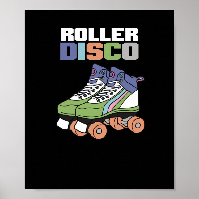 Poster Vintage Roller Disco (Frente)