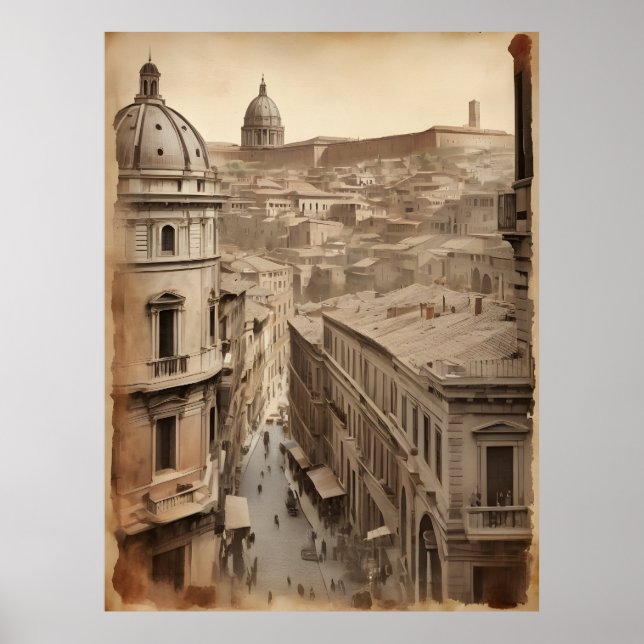 Poster vintage Roma (Frente)
