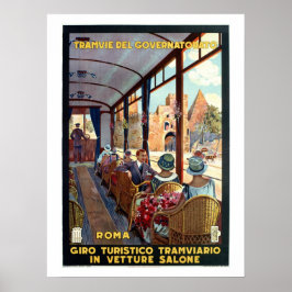 Poster Vintage Roma 1920 italiano