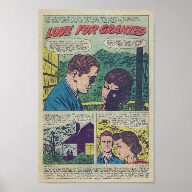 Poster Vintage Romance (Frente)