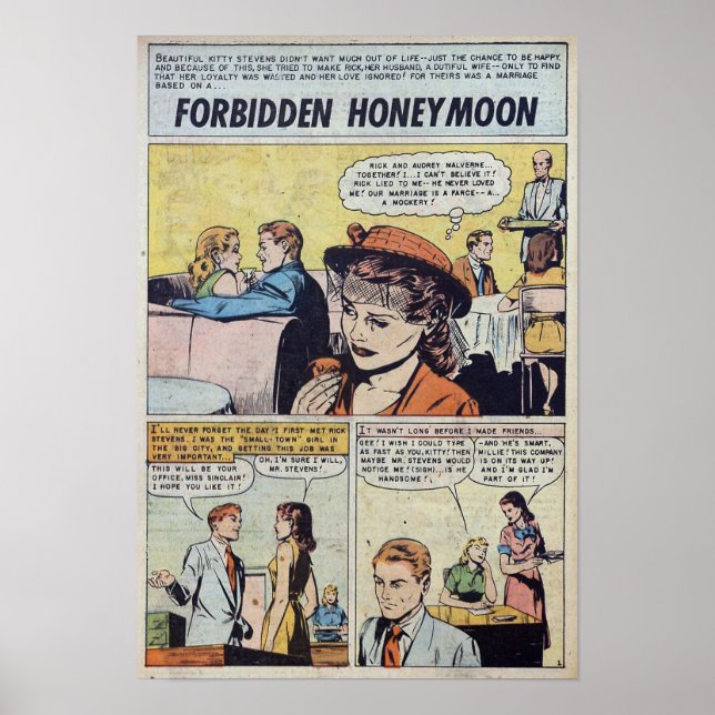 Poster Vintage Romance (Frente)