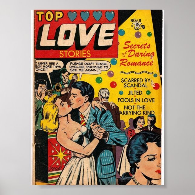 Poster Vintage Romance (Frente)