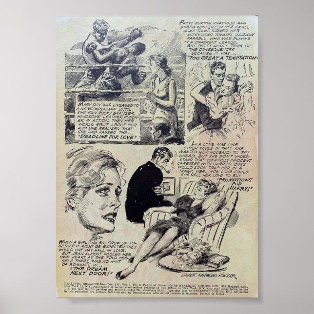 Poster Vintage Romance (Frente)