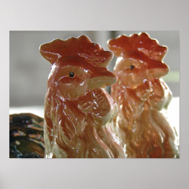 Póster Vintage Roosters (Frente)