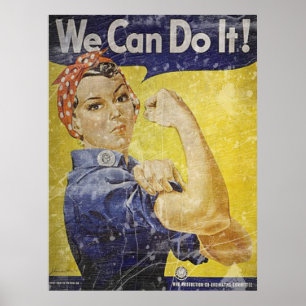 Póster Vintage Rosie o rebitador