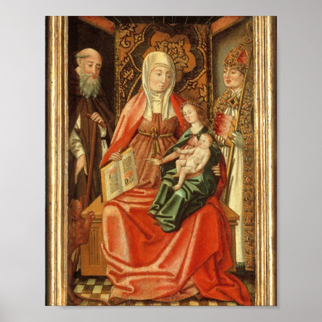 Poster Vintage Rua Anne e Virgem Maria (Frente)